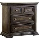 Big Valley Chest with Charging in Distressed Brownstone Wood