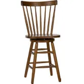 Creations II 24" Swivel Counter Chair in Tobacco Brown