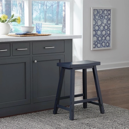 Creations II 24" Sawhorse Counter Stool in Navy