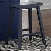 Creations II 24" Sawhorse Counter Stool in Navy