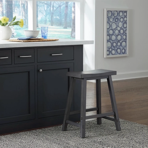 Creations II 24" Sawhorse Counter Stool in Slate