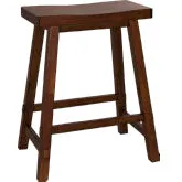 Creations II 24" Sawhorse Counter Stool in Tobacco Brown