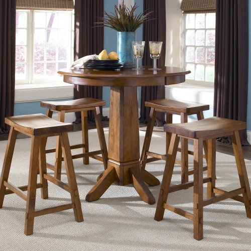 Creations II 30" Sawhorse Bar Stool in Tobacco