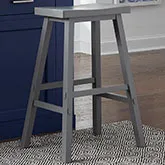Creations II 30" Sawhorse Bar Stool in Gray