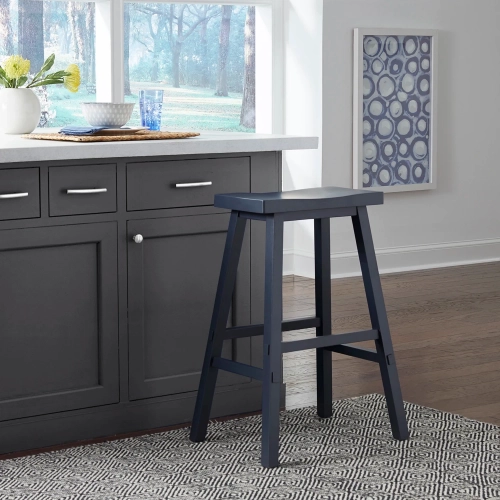 Creations II 30" Sawhorse Bar Stool in Navy