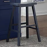 Creations II 30" Sawhorse Bar Stool in Navy