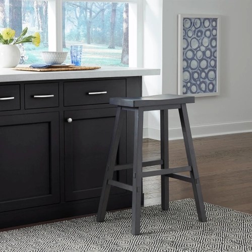 Creations II 30" Sawhorse Bar Stool in Slate