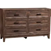 Ridgecrest 6-Drawer Dresser in Cobblestone Wood