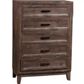 Ridgecrest 5-Drawer Chest in Cobblestone Wood