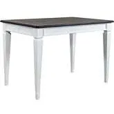 Allyson Park 54" Counter Height Dining Table in Brushed White & Gray