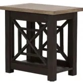 Heatherbrook Side Table in Charcoal Gray & Ash