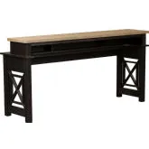 Heatherbrook Console Bar Table in Charcoal Gray & Ash