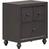 Cottage View Nightstand in Dark Gray Wood