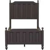 Cottage View Full Panel Bed in Dark Gray Wood