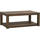 Broadmore Coffee Cocktail Table in Brown Rustic Birch Veneer