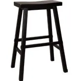 Creations II 30" Sawhorse Bar Stool in Black