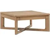 Ballentine Square Cocktail Table in Weathered Bronze Wood