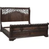 Arbor Place King Sleigh Bed in Brownstone Wood