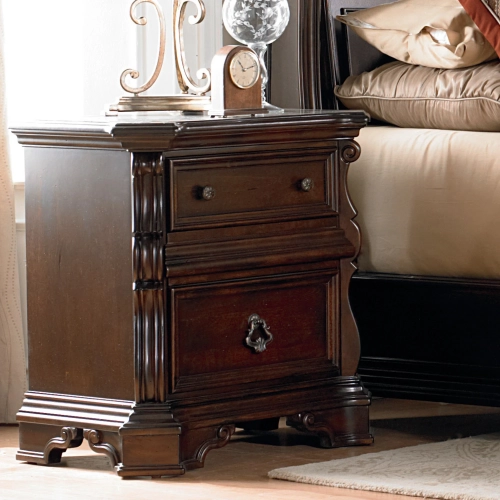 Arbor Place Nightstand in Brownstone Wood