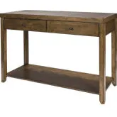 Mitchell Sofa Table in Nutmeg Brown Wood