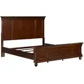 Rustic Traditions California King Panel Bed in Rustic Cherry Wood