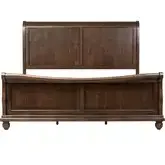 Rustic Traditions California King Sleigh Bed in Rustic Cherry Wood