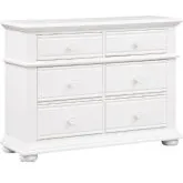 Summer House 6-Drawer Dresser in Oyster White Wood