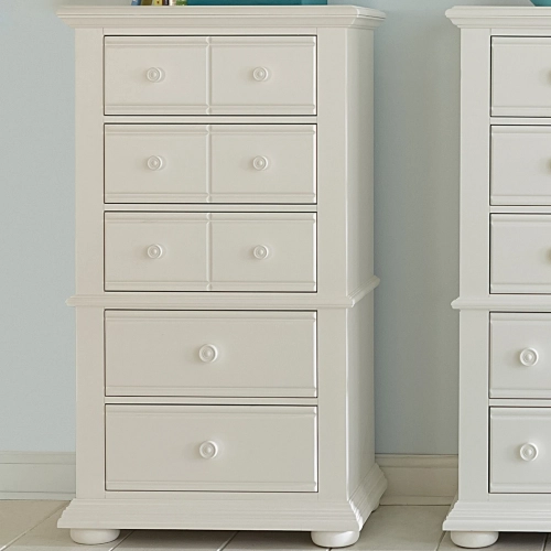 Summer House I Lingerie Chest in Oyster White Wood