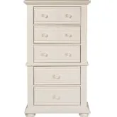 Summer House I Lingerie Chest in Oyster White Wood