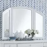Summer House I Vanity Mirror in Oyster White Wood