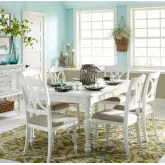 Summer House 7-Piece Dining Set in Oyster White