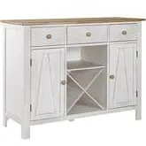 Lindsey Farm Server in Weathered White & Sandstone