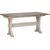 Farmhouse Reimagined Flip Lid Sofa Table in White & Chestnut