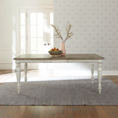 Whitney 74" Dining Table in Weathered Gray