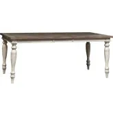 Whitney 74" Dining Table in Weathered Gray