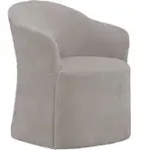 731 Accent Dining Chair with Casters in Truffle Brown Fabric (Set of 4)