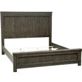 Thornwood Hills King Panel Bed in Rustic Gray