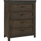Thornwood Hills 4-Drawer Chest in Distressed Gray