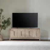 Brentwood 78" TV Stand Console in Sandstone Wood