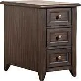 Mill Creek Chair Side End Table in Peppercorn Brown Wood