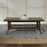Ventura Blvd Cocktail Table in Bronze Spice Wood