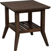 Ventura Blvd End Table in Bronze Spice Wood