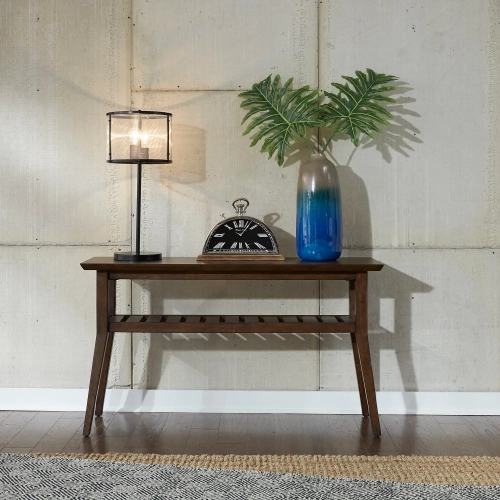 Ventura Blvd Sofa Table in Bronze Spice Wood