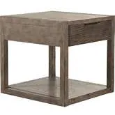 Bartlett Field End Table in Dusty Taupe Wood