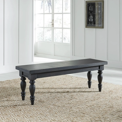 Harvest Home Dining Bench in Chalkboard Wood