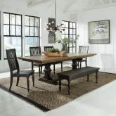 Harvest Home 6-Piece Dining Set in Chalkboard Wood