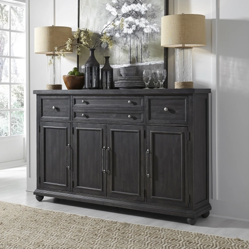 Harvest Home Hall Buffet in Chalkboard Wood
