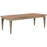 Haven Hills 94" Extension Dining Table in Camel Beige Wood