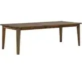 Carolina Park 98" Extension Dining Table in Amber Brown Wood