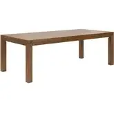 Shaker Lakes 90" Extension Dining Table in Harvest Brown Wood